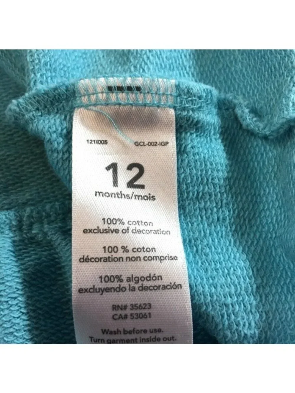 Carters Toddler Girls Hoodie Jacket Blue Multi Polka Dots Full Zip Size 12M